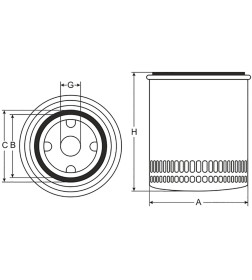 Фильтр масляный SCT SK815