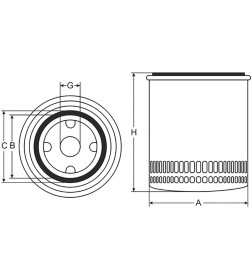 Фильтр масляный SCT SM114