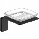 Мыльница настенная, стеклянная,цвет черный.IDDIS Slide арт.SLIBSG0i42 (SLIBSG0i42) 