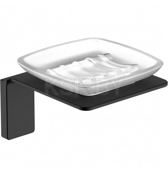 Мыльница настенная, стеклянная,цвет черный.IDDIS Slide арт.SLIBSG0i42 (SLIBSG0i42) 