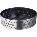 Мыльница пластиковая,цвет серебро.Bisk STAR арт.07114 (07114) 