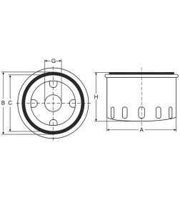 Фильтр масляный SCT SM106