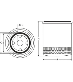 Фильтр масляный SCT SM164