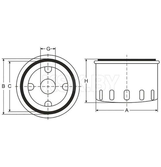 Фильтр масляный SCT SM160 (SM 160) 