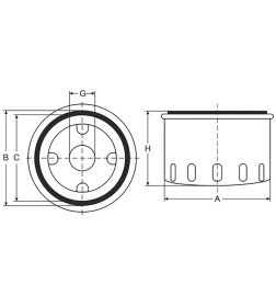 Фильтр масляный SCT SM110