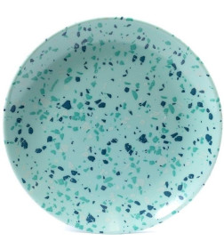 Тарелка мелкая стеклокерамическая "Venizia light turquoise" 25 см (арт. P6133)