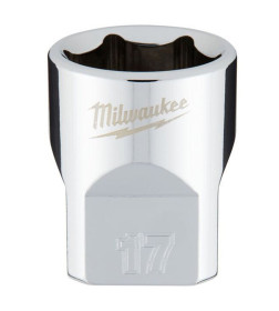 Головка шестигранная 3/8" 17мм Milwaukee