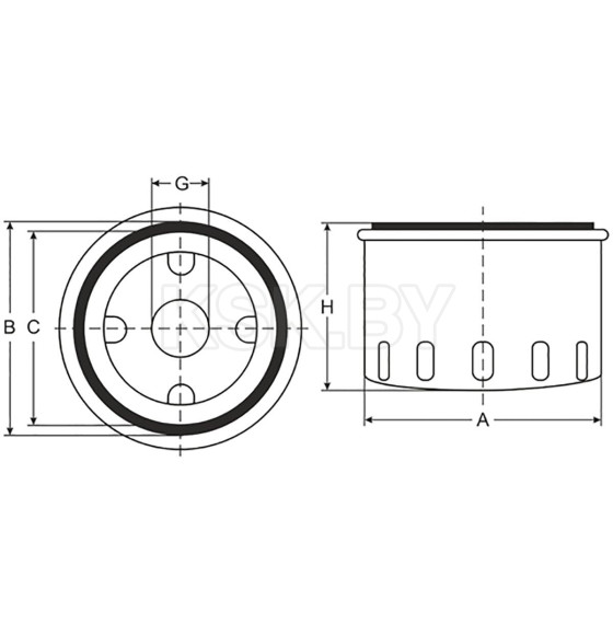 Фильтр масляный SCT SM105 (SM 105) 