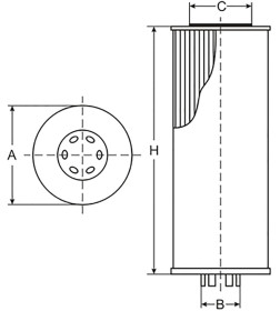 Фильтр масляный SCT SH446P