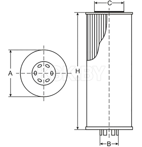 Фильтр масляный SCT SH446P (SH 446 P) 