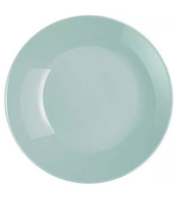 Тарелка десертная стеклокерамическая "Zelie light turquoise" 18 см (арт. Q3443, код 241392)
