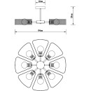 Светильник потолочный Arte Lamp MAASYM A7044PL-8BK (A7044PL-8BK) 