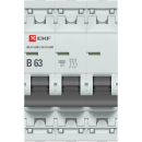 Автоматический выключатель 3P 63А (B) 6кА ВА 47-63N EKF PROxima (M636363B) 