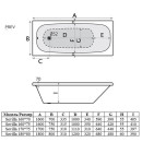 Ванна акриловая Alba Spa Sevilla прямоугольная 160x70 ВПР0140100100 (ВПР0140100100) 