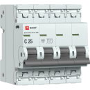 Автоматический выключатель 4P 25А (C) 6кА ВА 47-63N EKF PROxima (M636425C) 