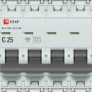Автоматический выключатель 4P 25А (C) 6кА ВА 47-63N EKF PROxima (M636425C) 