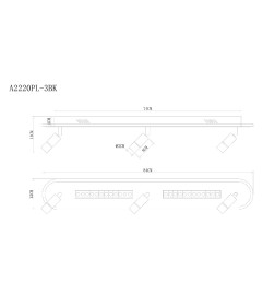 Светильник потолочный Arte Lamp PISCES A2220PL-3BK