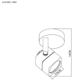 Светильник потолочный Arte Lamp LENTE A1314PL-1WH