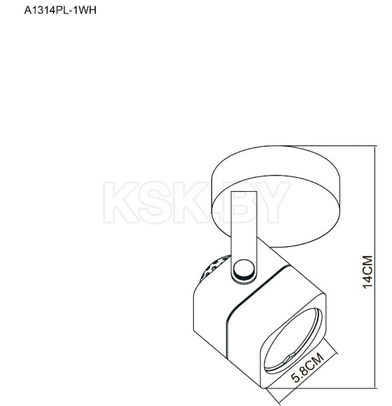 Светильник потолочный Arte Lamp LENTE A1314PL-1WH (A1314PL-1WH) 