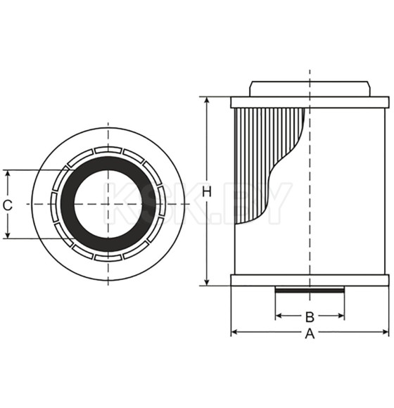 Фильтр масляный SCT SH454P (SH 454 P) 