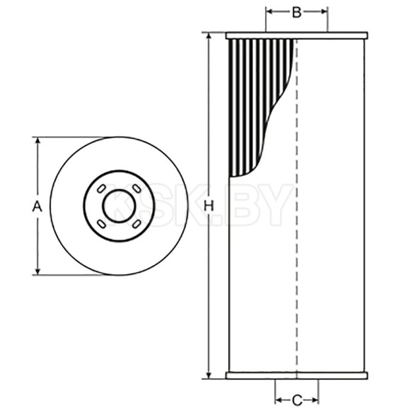 Фильтр масляный SCT SH4763P (SH 4763 P) 