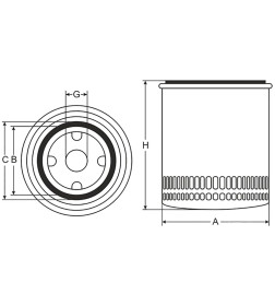 Фильтр масляный SCT SM5092