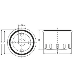 Фильтр масляный SCT SM5084