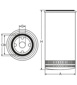 Фильтр масляный SCT SM177