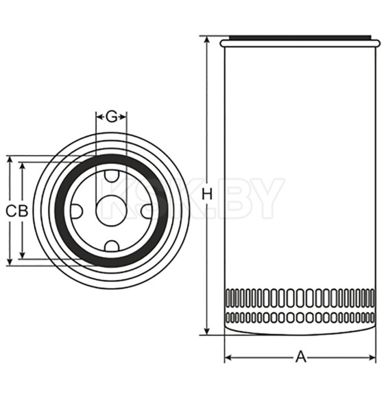 Фильтр масляный SCT SM177 (SM 177) 