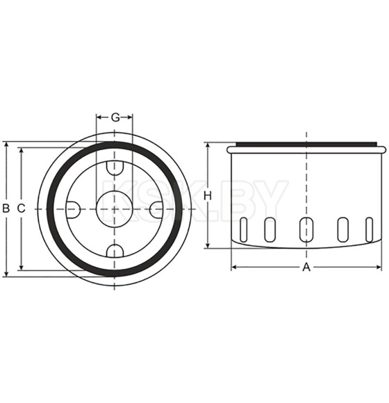 Фильтр масляный SCT SM5776 (SM 5776) 