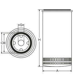 Фильтр масляный SCT SM147