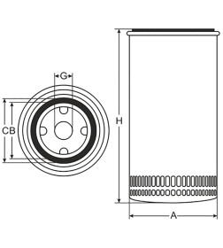 Фильтр масляный SCT SM140