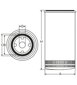 Фильтр масляный SCT SM122