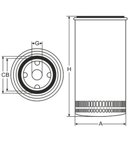 Фильтр масляный SCT SM152