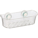 Полка для ванной комнаты пластиковая,цвет прозрачный.  на присосках.Bisk GECO  арт.06732 (06732) 