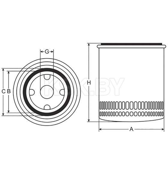 Фильтр масляный SCT SM187 (SM 187) 