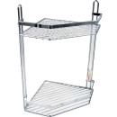 Полка для ванной комнаты угловая из стали с хромовым покрытием.  арт. С51172 (С51172) 