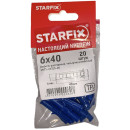 Дюбель распорный 6х40 мм четырехсегментный (20 шт в зип-локе) STARFIX (SMZ1-42325-20) 