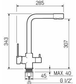 Смеситель для кухни РМС SL130-015F