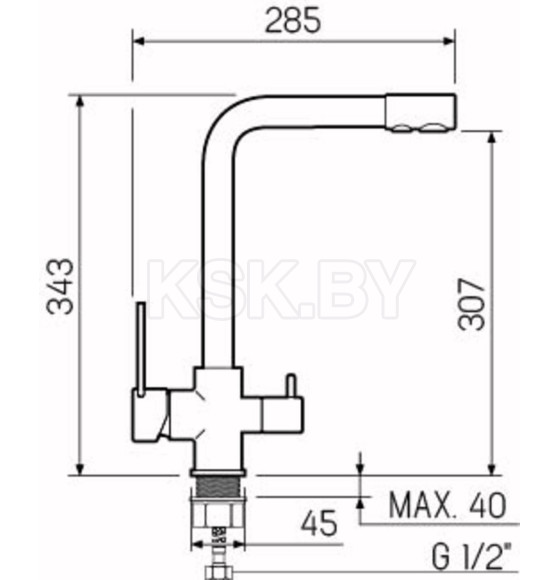 Смеситель для кухни РМС SL130-015F (SL130-015F)
