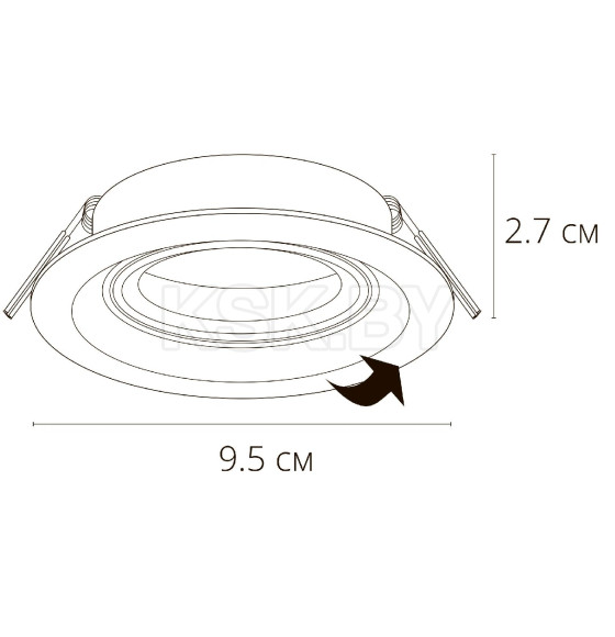 Светильник потолочный Arte Lamp MIRA A2862PL-1BK (A2862PL-1BK) 