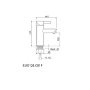 Смеситель для умывальника РМС SUS124-001F (SUS124-001F) 