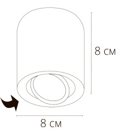 Светильник потолочный Arte Lamp BEID A1513PL-1BK