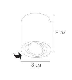 Светильник потолочный Arte Lamp BEID A1513PL-1WH