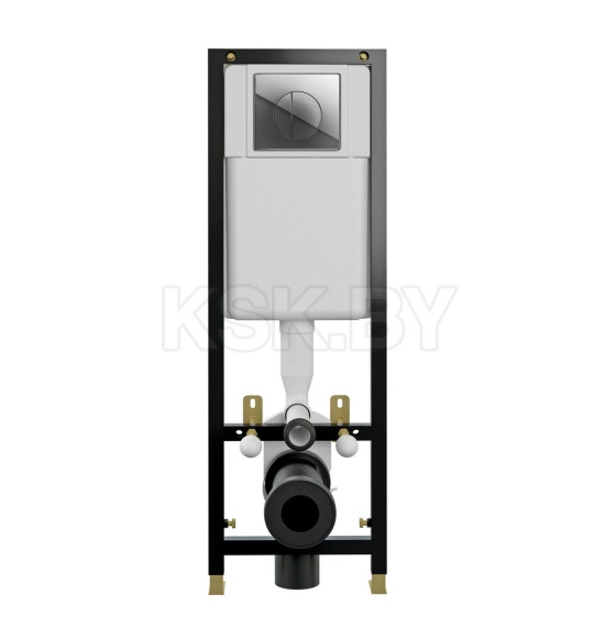 Инсталяция для подвесного унитаза Cersanit  BLACK 35 S-IN-BLACK-Cg-w с кнопкой LEON   (S-IN-BLACK-Cg-w) 