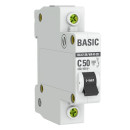 Автоматический выключатель 1P 50А (C) 4,5кА ВА 47-29 Basic (mcb4729-1-50C) 