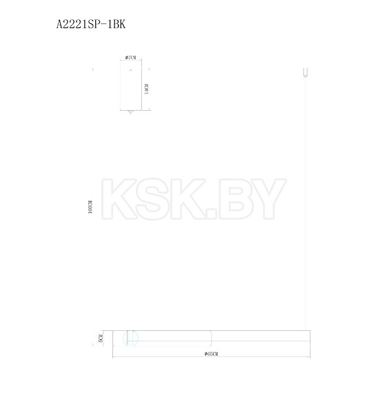 Светильник подвесной Arte Lamp VERITATE A2221SP-1BR (A2221SP-1BR) 