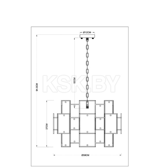 Светильник подвесной Arte Lamp THEEMIN A4068LM-12SG (A4068LM-12SG) 