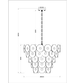 Светильник подвесной Arte Lamp LAMBRUSCO A4069LM-13AB