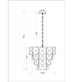 Светильник подвесной Arte Lamp LAMBRUSCO A4069LM-7AB